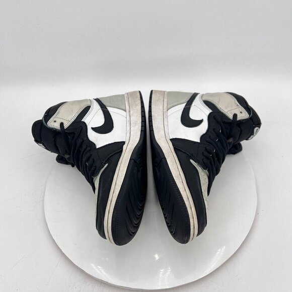 Nike Air Jordan 1 Retro High Size Men 9 Women 10.5 CD0461-001 Silver Black Shoes - Picture 7 of 12